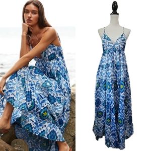 Ro's Garden Florida Tiered V-Neck Maxi Dress